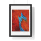 Flame and Flow, Abstract Art 'Designed by AI', Framed Print