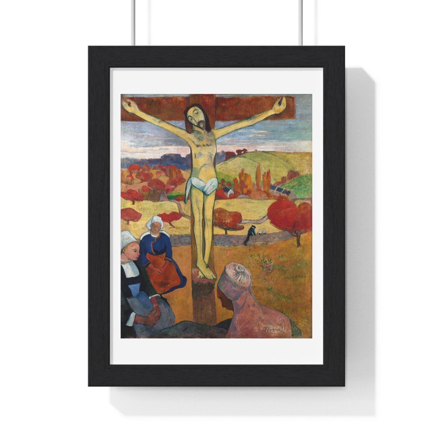 The Yellow Christ 'Le Christ Jaune' (1886) by Paul Gauguin, from the Original, Framed Art Print