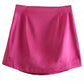 Vireous Classic Satin Short Skirt