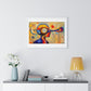 Mindful of Time, in the Style of Wassily Kandinsky 'Designed by AI' Framed Art Print