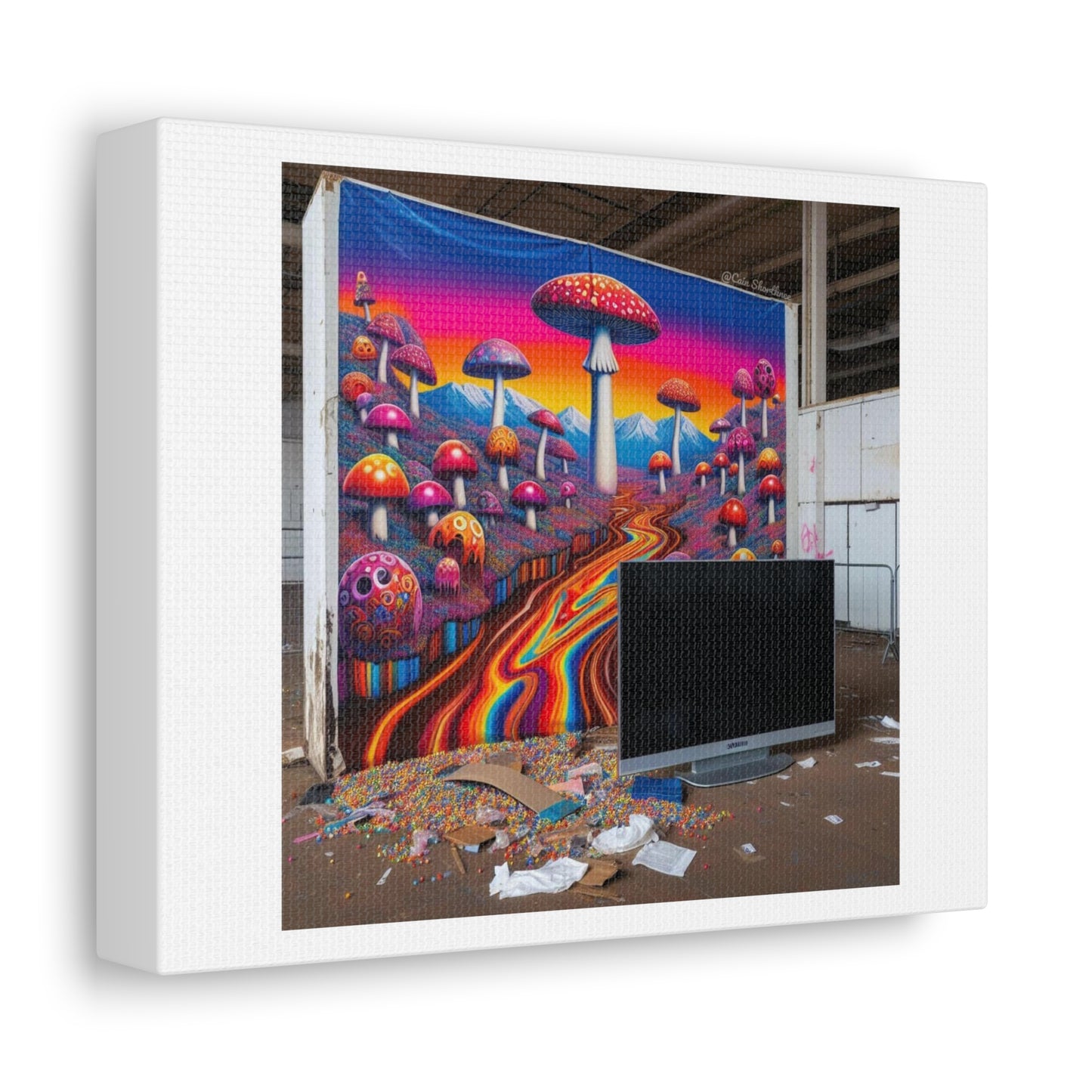 Life is Stranger than Fiction 'Designed by AI' Art Print on Canvas