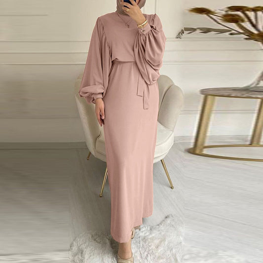 Fashion Muslimwear, Puffed Sleeve Long Dress, Abaya