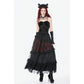 Dark in Love Dark Spliced Lace Maxi Skirt
