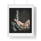 Reclining Female Nude Posed as Danae (1850s) from the Original, Framed Art Print