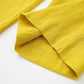 Vireous Vivid Yellow Linen Dress Shirt and Casual Pants Suit