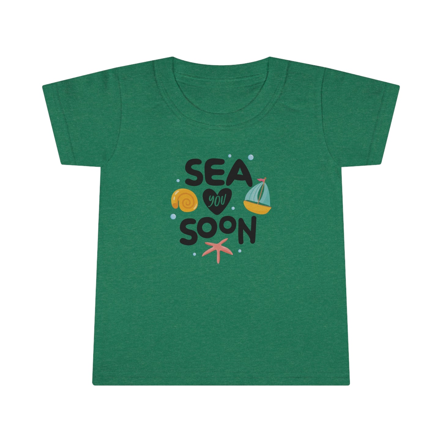 Sea You Soon Seashells Design Toddler T-Shirt