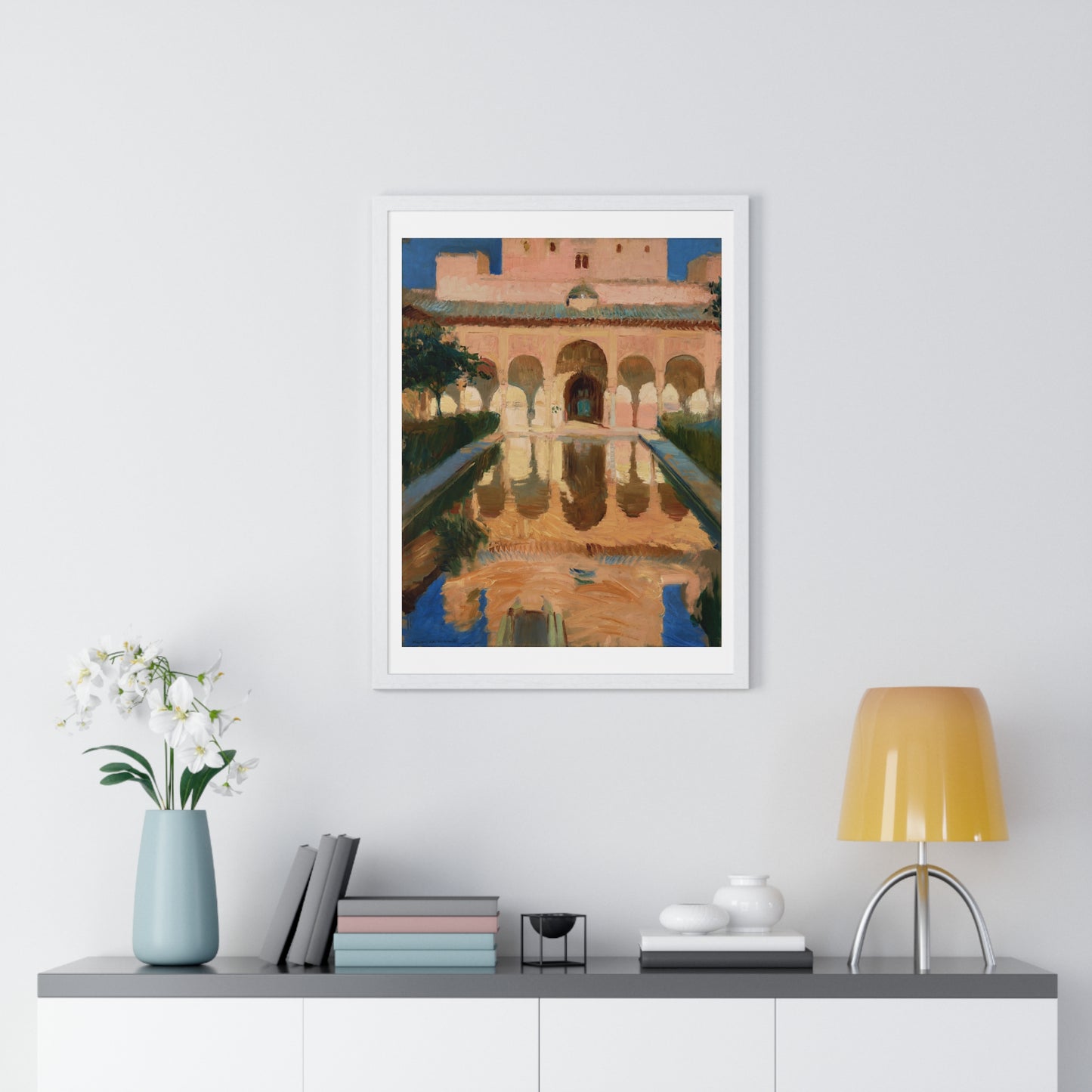 Hall of the Ambassadors, Alhambra, Granada (1909) by Joaquín Sorolla y Bastida, from the Original, Framed Print