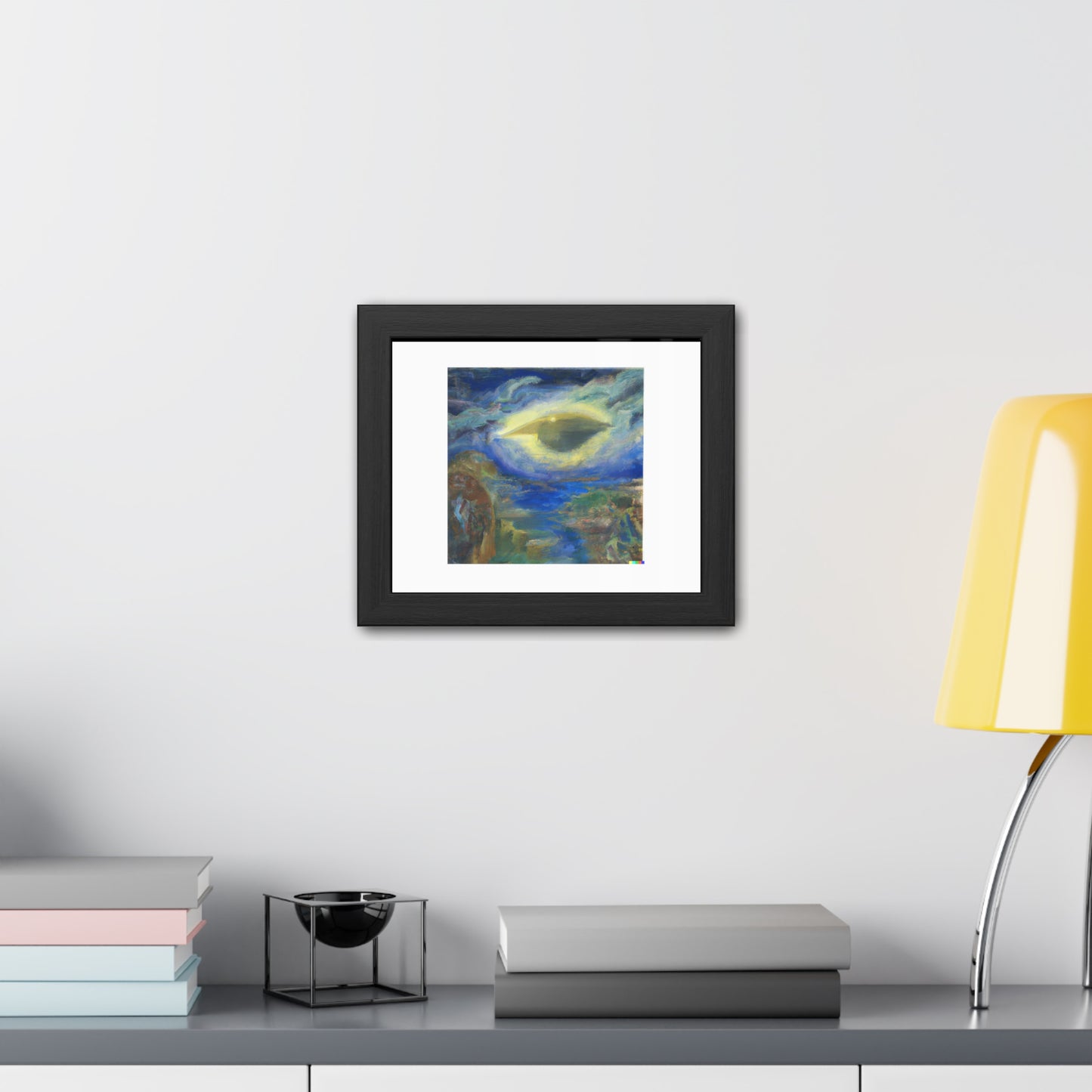 Human Consciousness in the Style of Turner 'Designed by AI' Wooden Framed Print