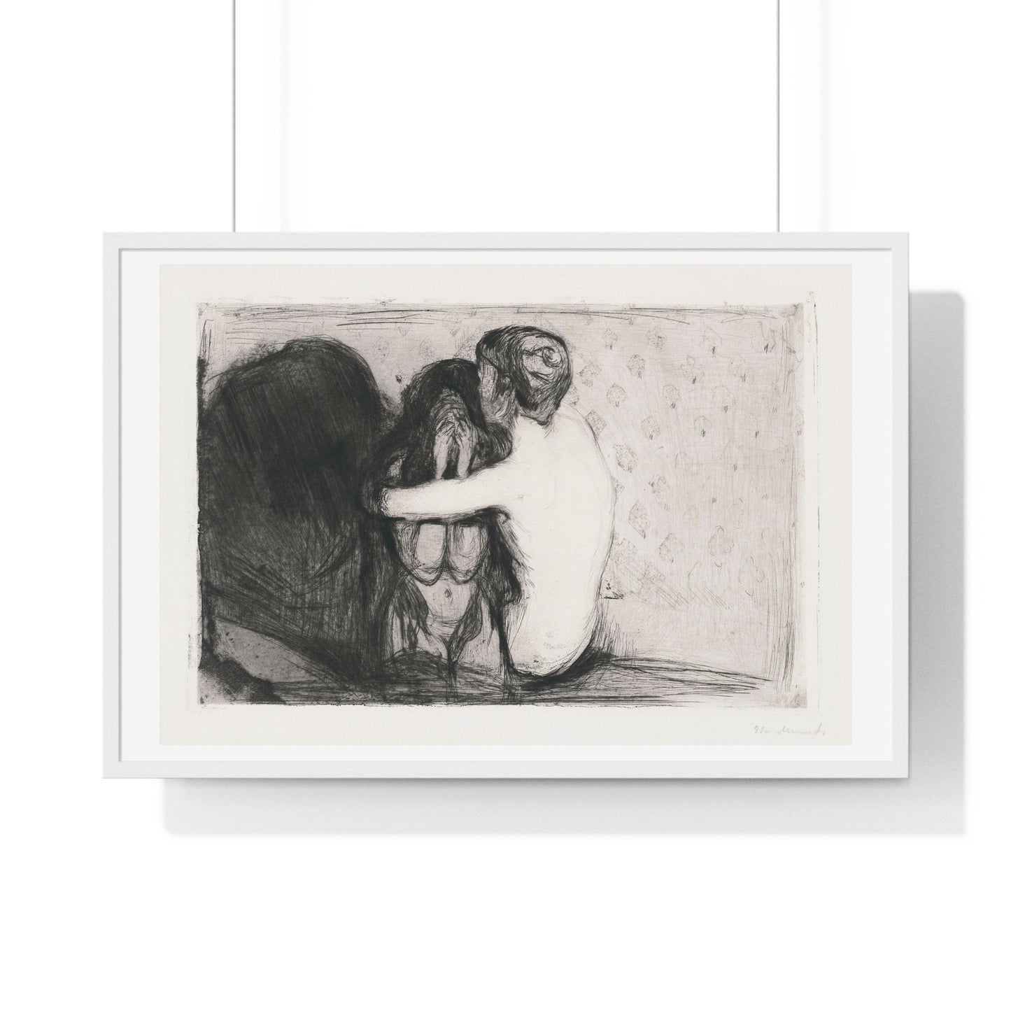 Consolation (1894) by Edvard Munch Framed Art Print