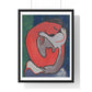 Mother's Embrace (1938) by Mikuláš Galanda, from the Original, Framed Art Print