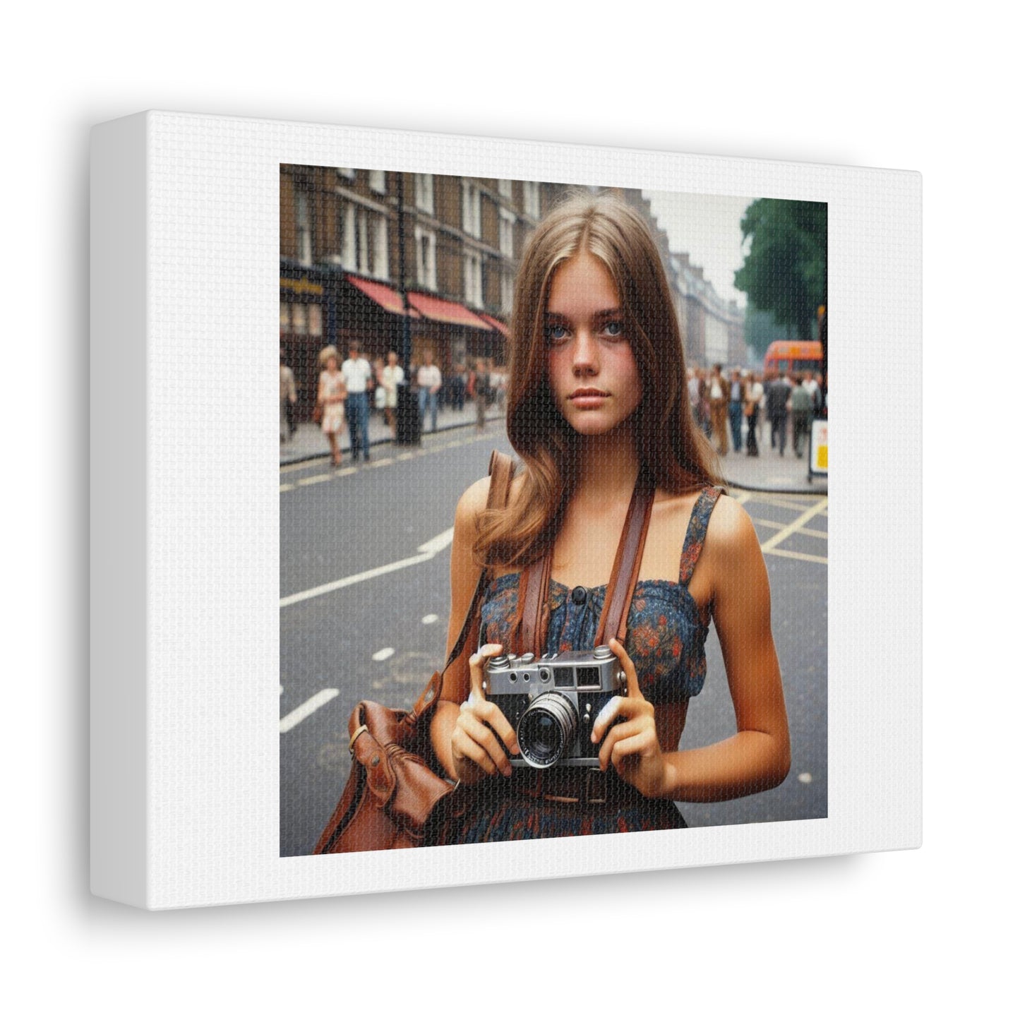 London Photography in the 1960s III 'Designed by AI' Art Print on Canvas