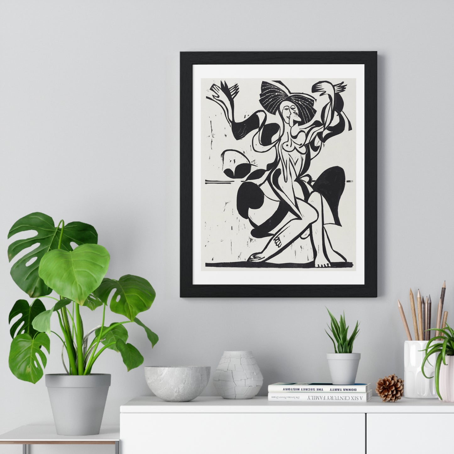 Mary Wigman's Dance (1933) by Ernst Ludwig Kirchner, from the Original, Framed Art Print