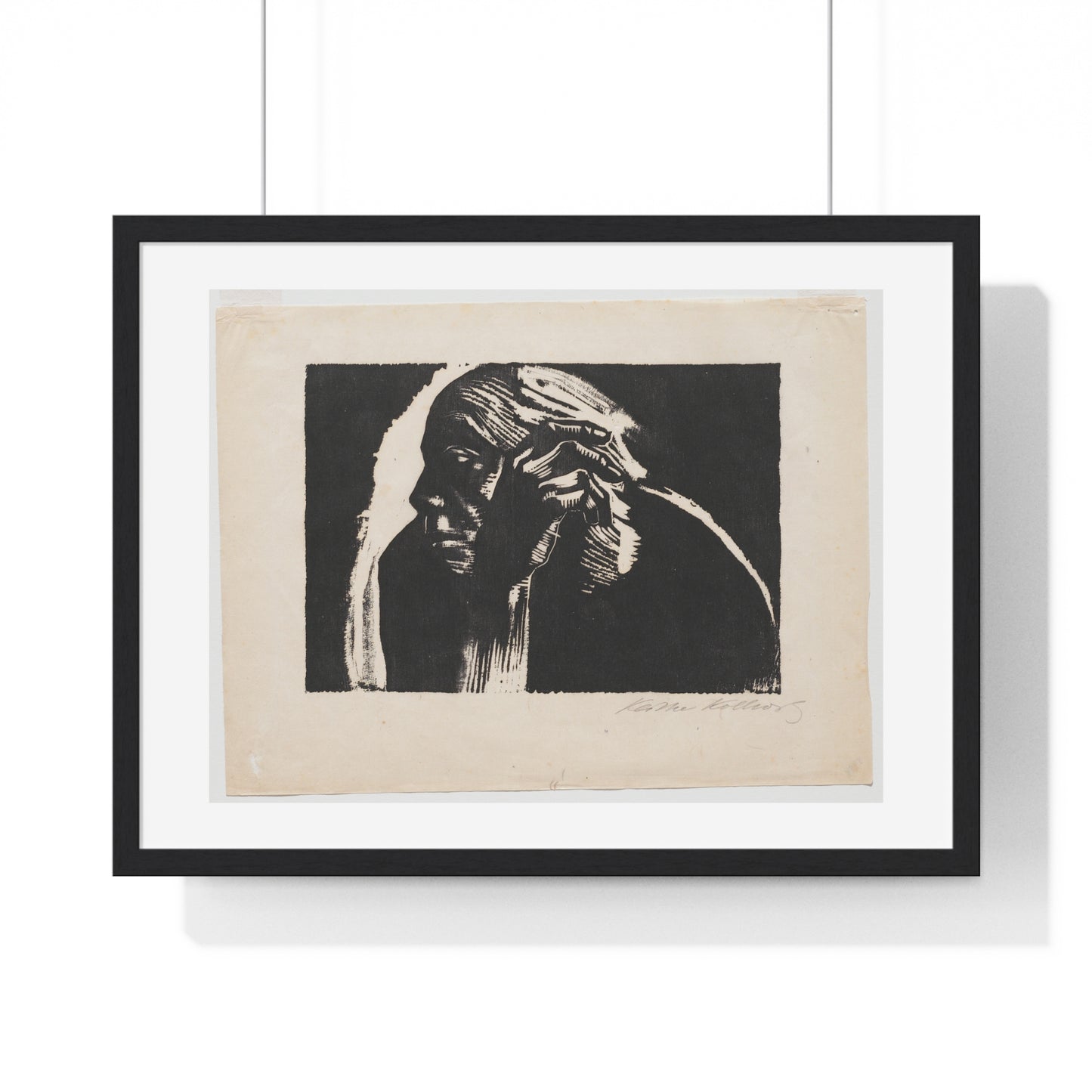 Self Portrait (1924) by Käthe Kollwitz, from the Original, Framed Art Print