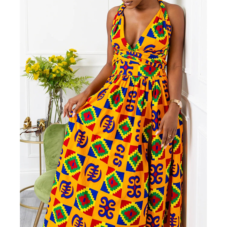 Multi-Wear African Print Dress