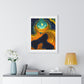 Approaching the Event Horizon, Abstract Art 'Designed by AI' Framed Print