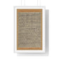 Stamped Images of the Wisdom King Fudō (Acala), Antique Japanese Scroll, from the Original, Framed Art Print