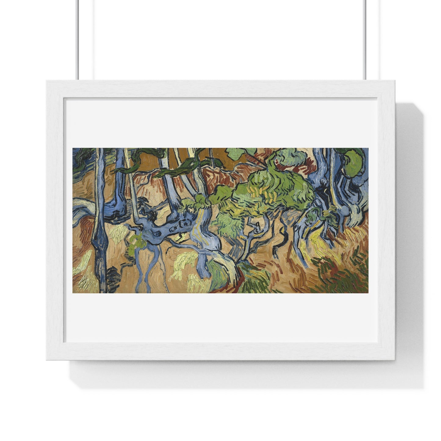 Tree Roots (1890) by Vincent Van Gogh, from the Original, Framed Art Print