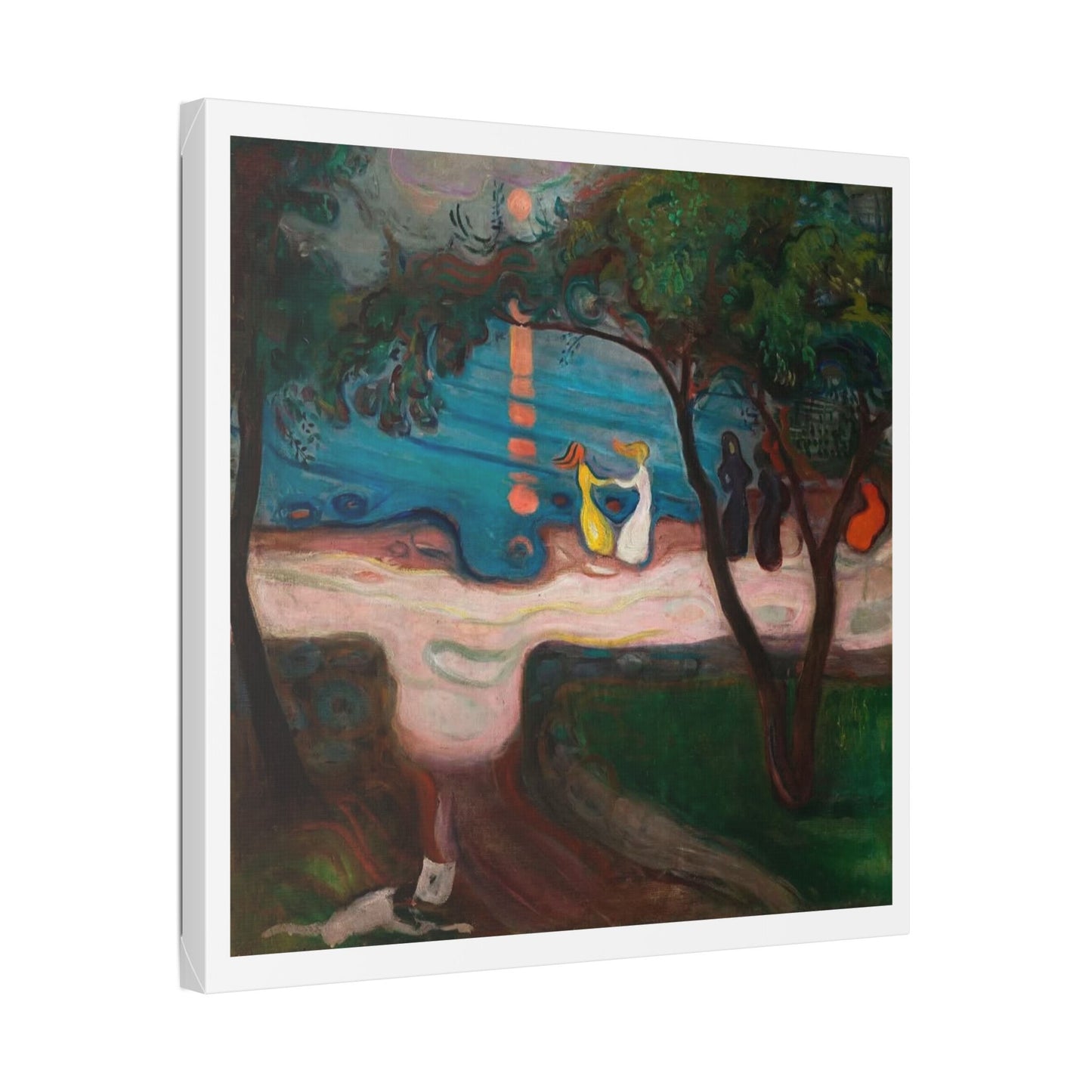Dance on the Shore also known as the Dance of Life (circa 1900) by Edvard Munch, from the Original, Canvas Art Print