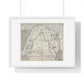 Antique Map of Arabia and Mesopotamia (1621) from the Original Sir Walter Raleigh Manuscript, Framed Print