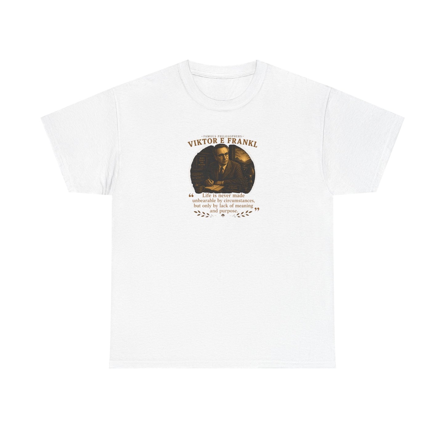 Viktor Frankl on Mankind's Quest For Meaning, Philosophy Tribute T-Shirt