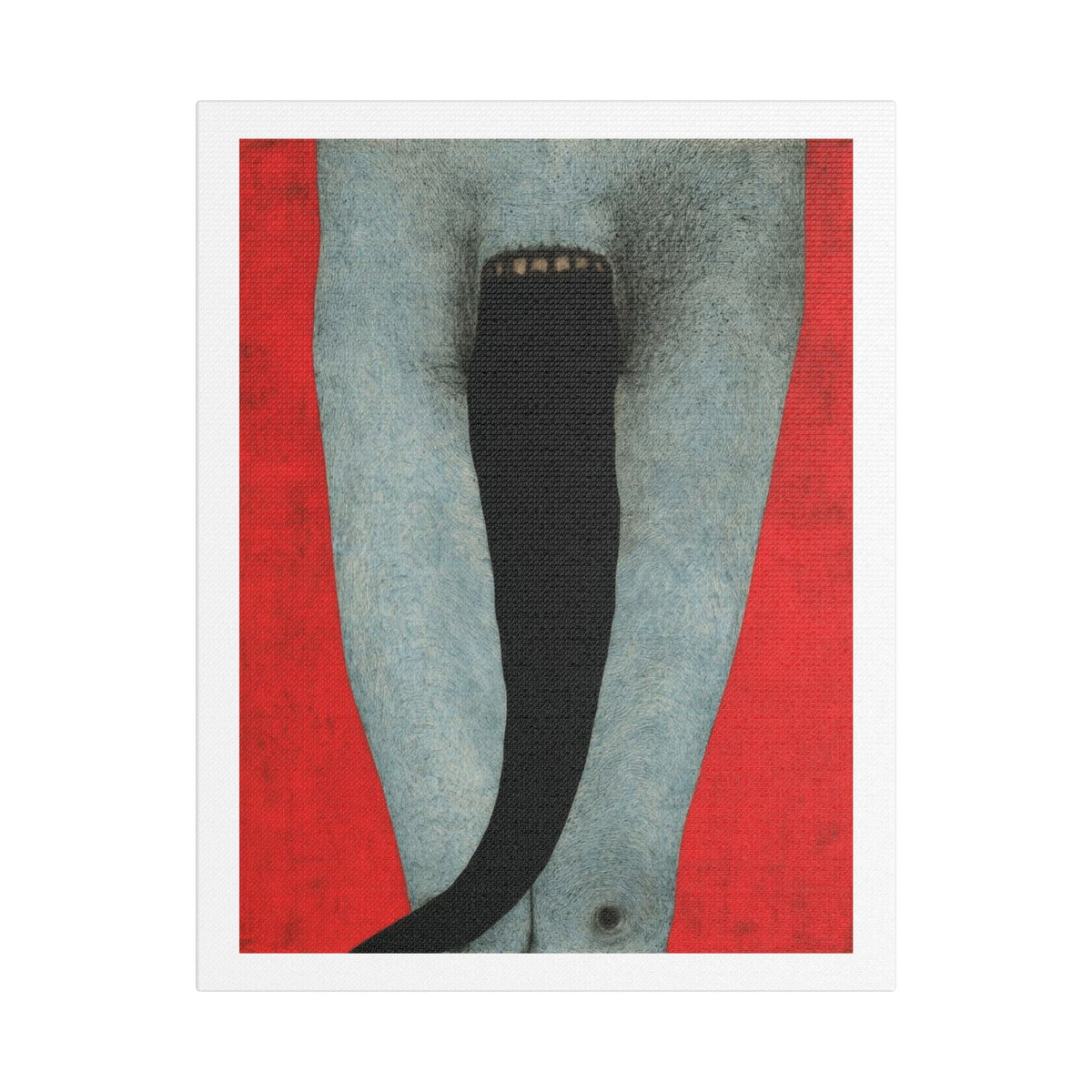 Tongue,  Neo-Surrealism, Art Print on Satin Canvas, Stretched