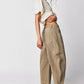 High-Stretch Mid-Rise Barrel Jeans, Fashion Wide Leg Women's Jeans