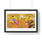 Psychedelic Cartoon Art, Framed Print