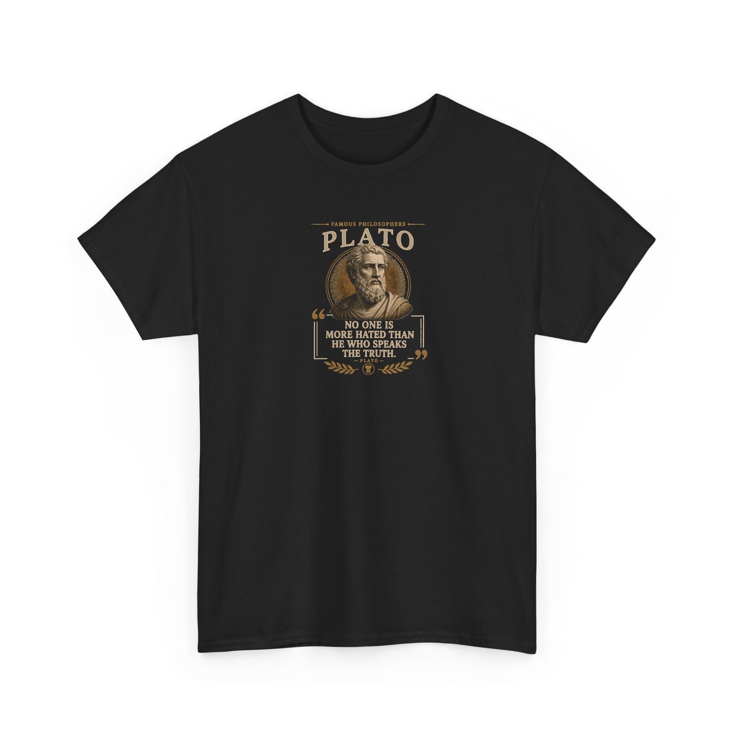 Plato on Truth and the Absolute Realities of Life, Philosophy Tribute T-Shirt