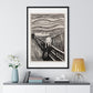 The Scream (1895) by Edvard Munch, from the Original, Framed Art Print