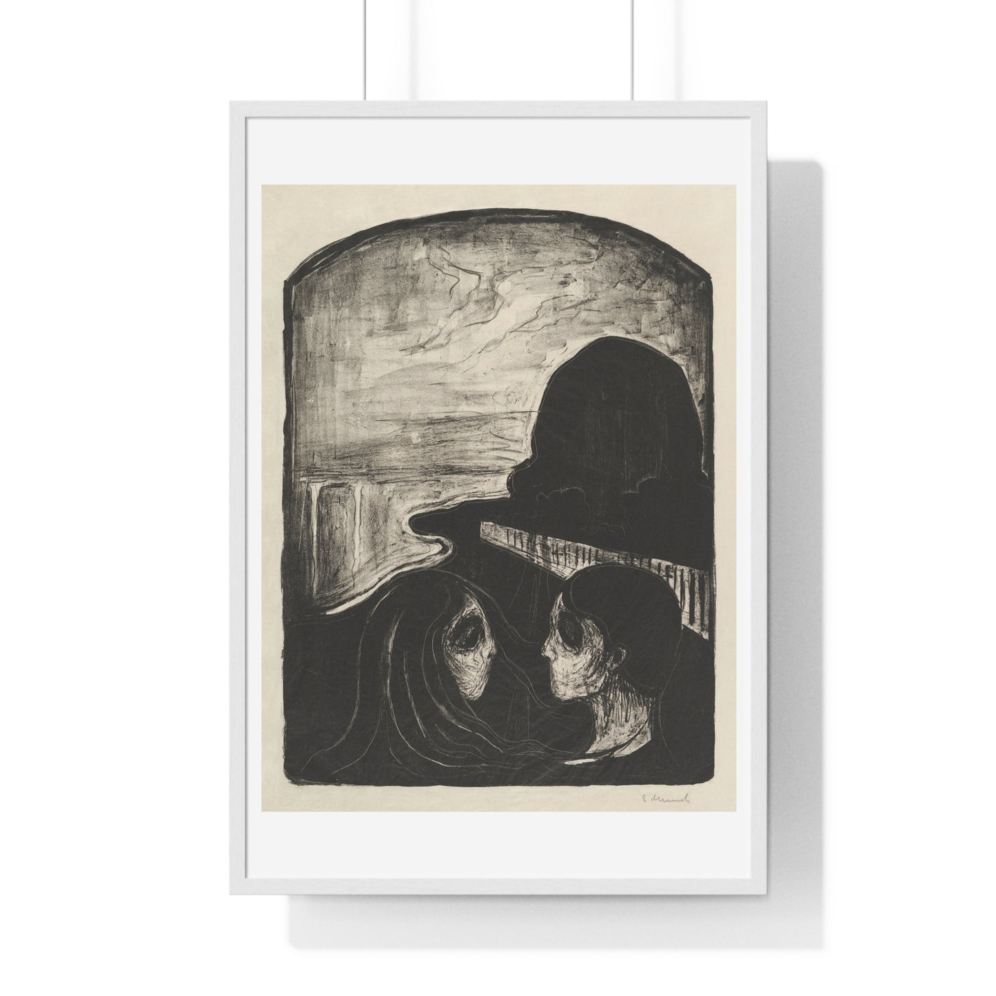 Attraction I (1896) by Edvard Munch, from the Original, Framed Art Print