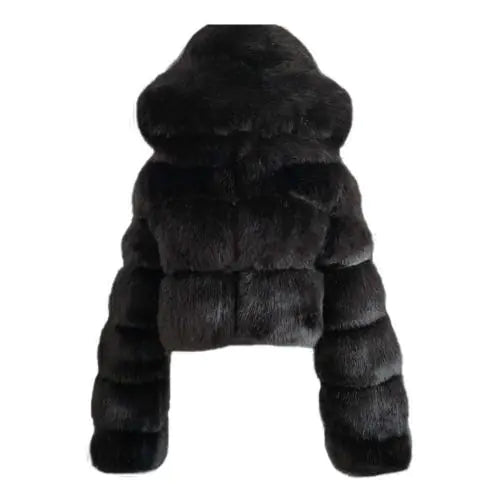 Snow Resort Wear Soft Faux Fur Jacket, Multi Colours