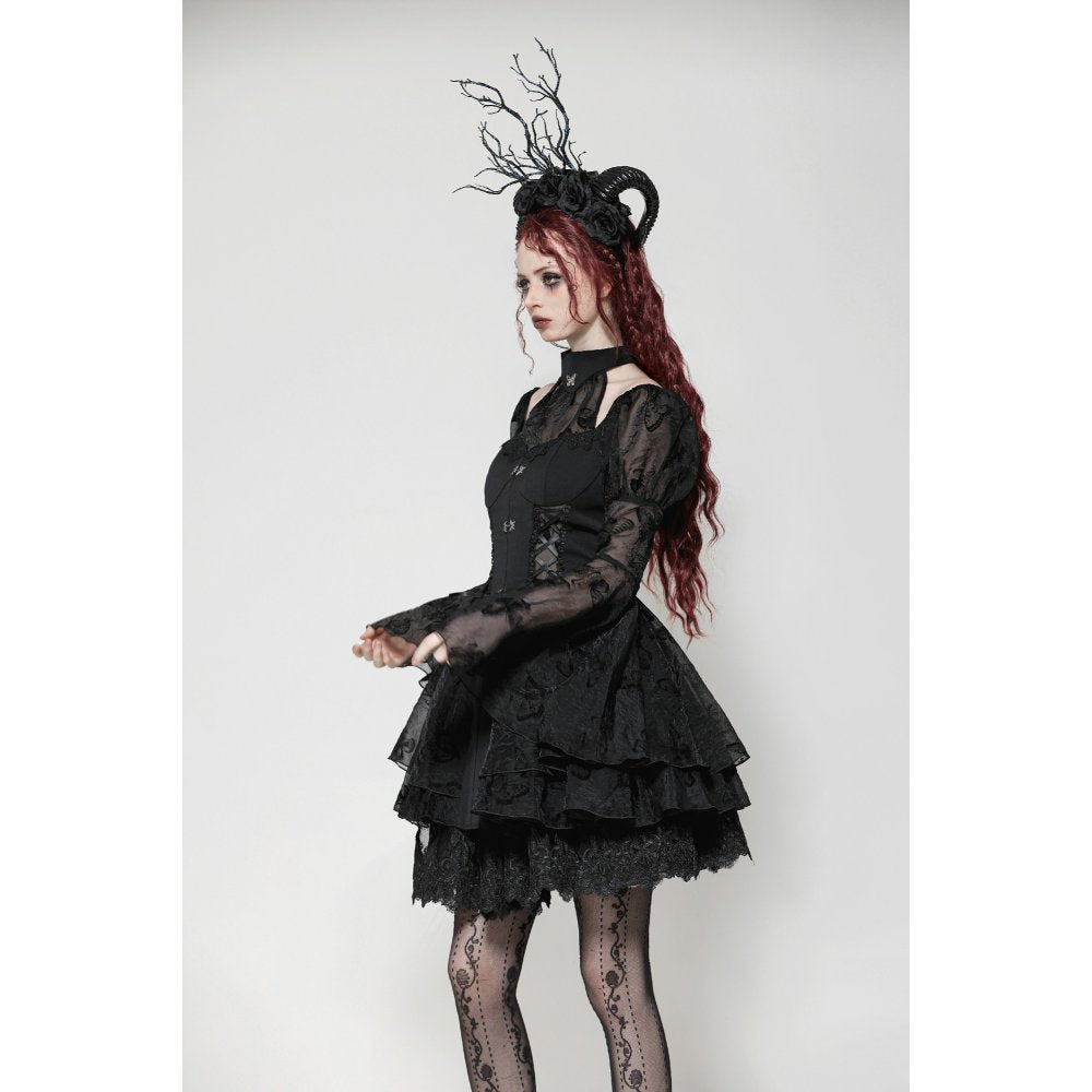 Dark in Love Blanche Butterfly Big-Sleeves Dress