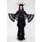 Dark in Love Zuri Vintage Lace Cape with Flowing Sleeves