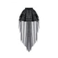 Dark in Love Gothic Tailed Sheer Mesh Petticoat Skirt