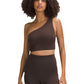 Women's Seamless One-Shoulder Vest and Shorts