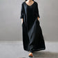 Vireous Textured Linen Robe Plus-Size Dress