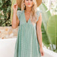 Lightweight Jacquard Dress with Pockets, Summer Sleeveless Cut-Out Beach Midi Dress