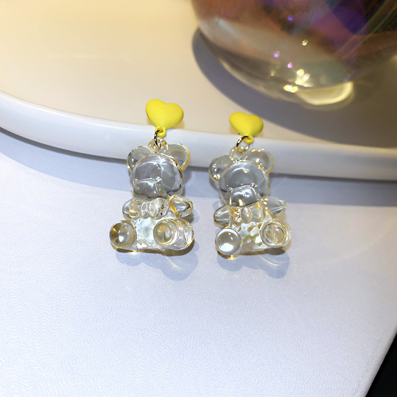 Alloy Baroque Irregular Clear Acrylic Fashion Earrings