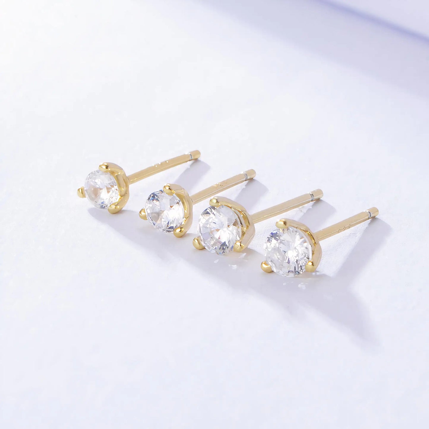 Amalia Earrings, Elegant Cubic Zirconia Studs