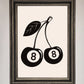 Eight Ball Cherries Framed Wall Art