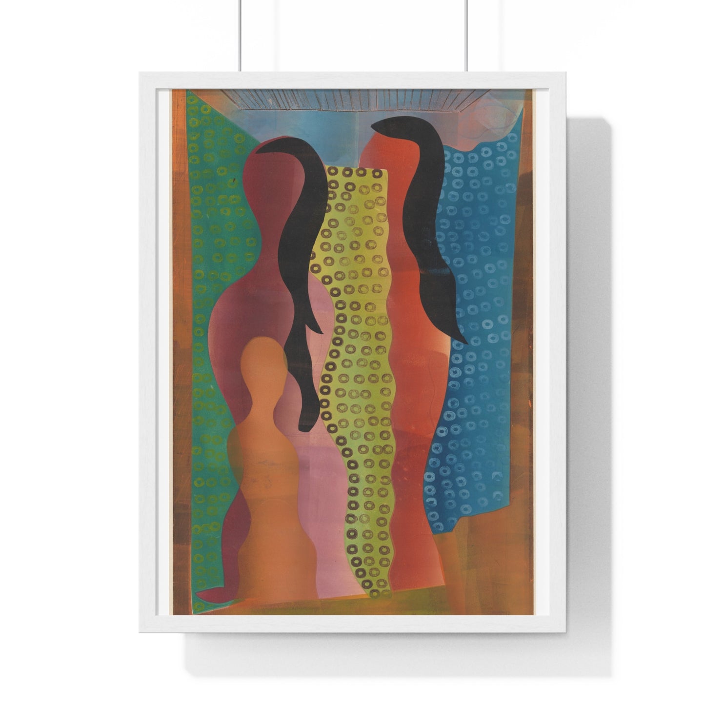 Compositie met Figuren (1944) by Hendrik Nicolaas Werkman, from the Original, Framed Art Print