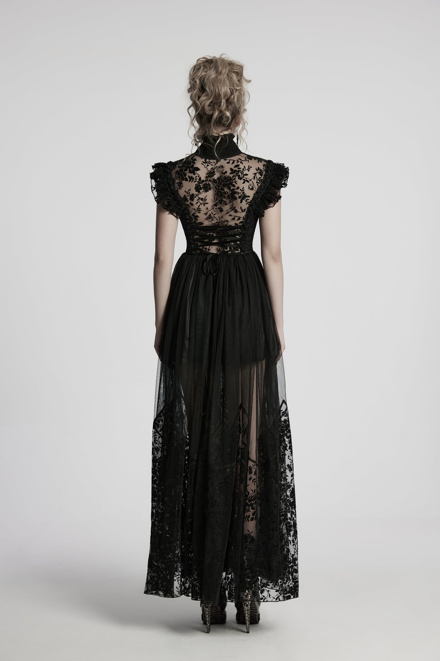 Punk Rave Seraphina Goth Flying-Sleeve Dress