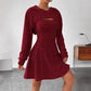 Vireous Two-Piece Dress, New Season Hooded Shawl Dress