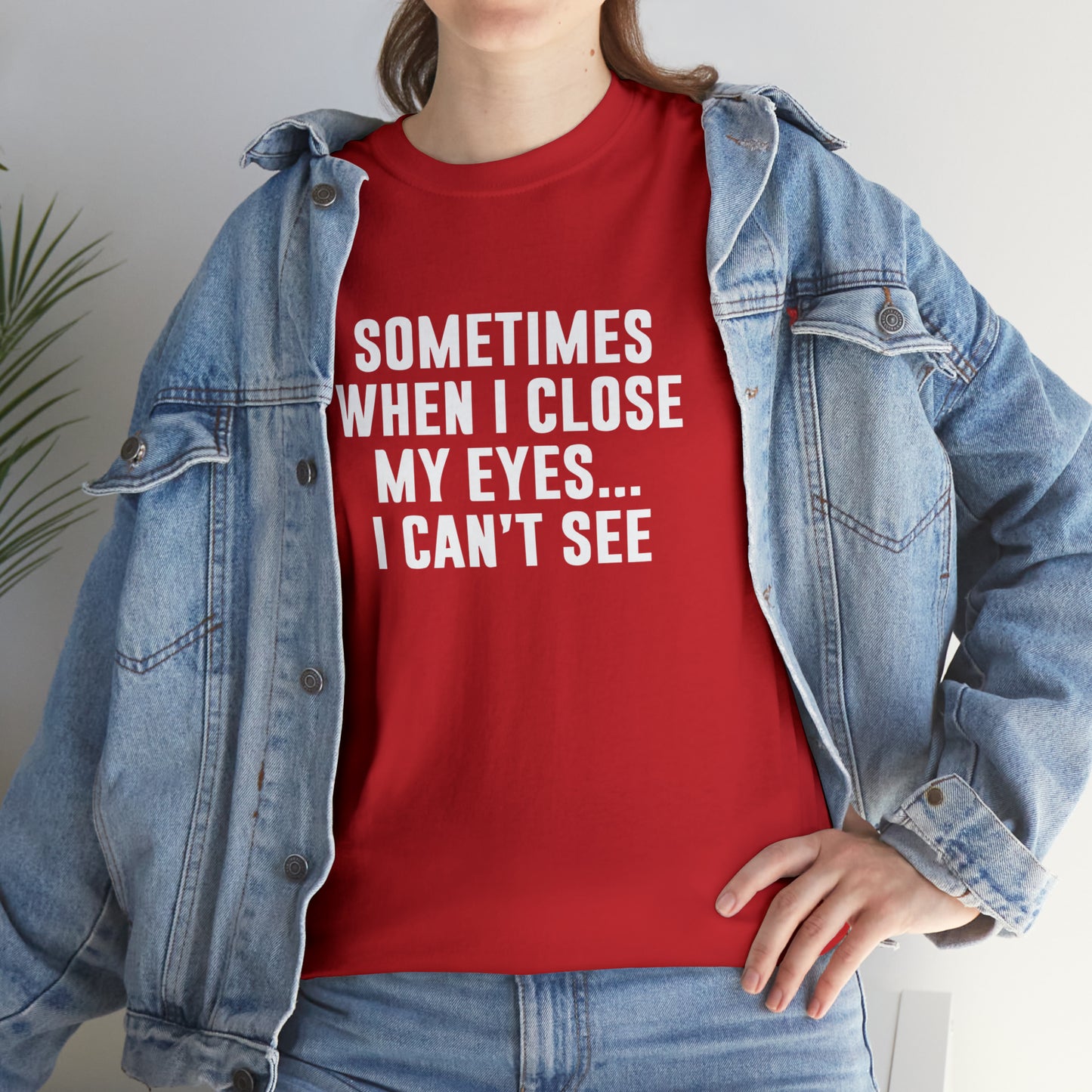 Sometimes When I Close My Eyes Sarcastic T-Shirt