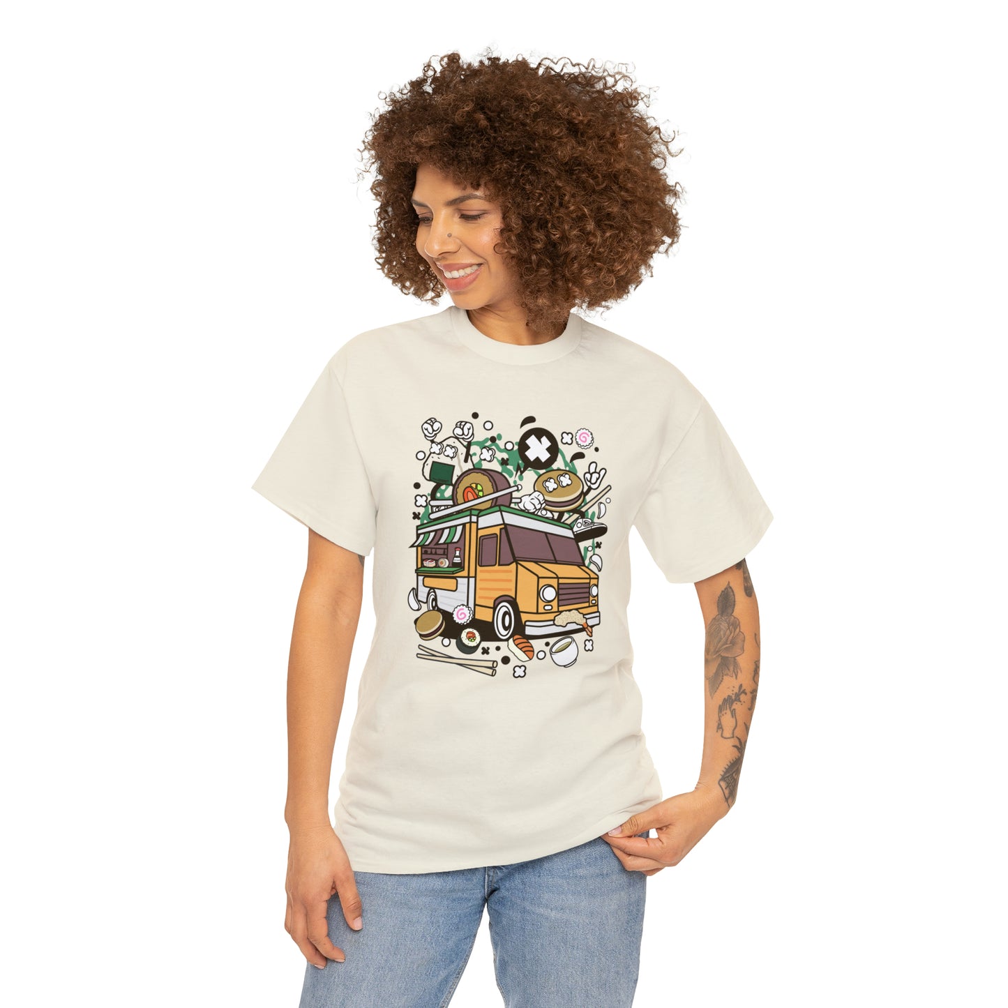 Japanese Food Van Cartoon T-Shirt