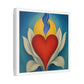 Love and Life in the Art Style of Georgia O'Keefe 'Designed by AI' Canvas Art Print