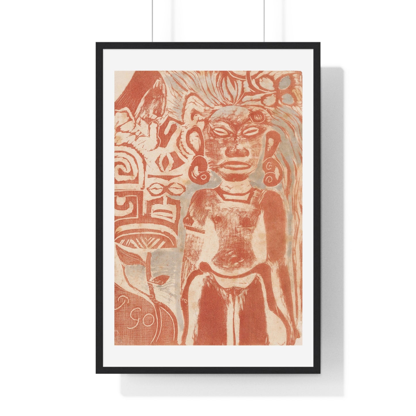 Tahitian Idol the Goddess Hina (1894–1895) by Paul Gauguin, from the Original, Framed Art Print