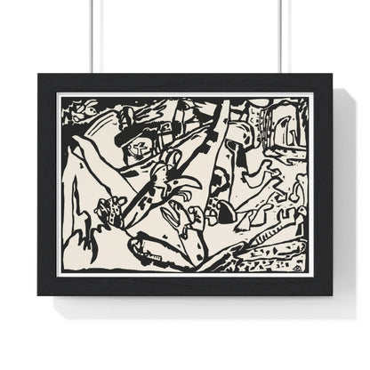 Composition 2 (1911) by Wassily Kandinsky from the Original, Framed Art Print