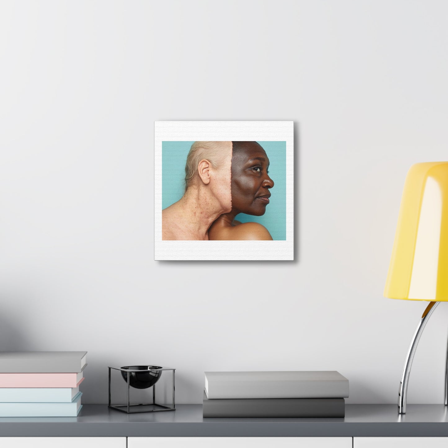 We Are One 'Designed by AI' Art Print on Canvas, Stretched