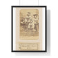 Vintage Photography, Italian Costume 'Costumes Italiens' (1860–1880) from the Original, Framed Print